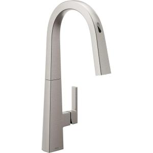Moen Nio Spot Resist Stainless Smart Faucet Touchless Pull-Down Sprayer Kitchen Faucet with Voice and Motion Control, S75005EV2SRS