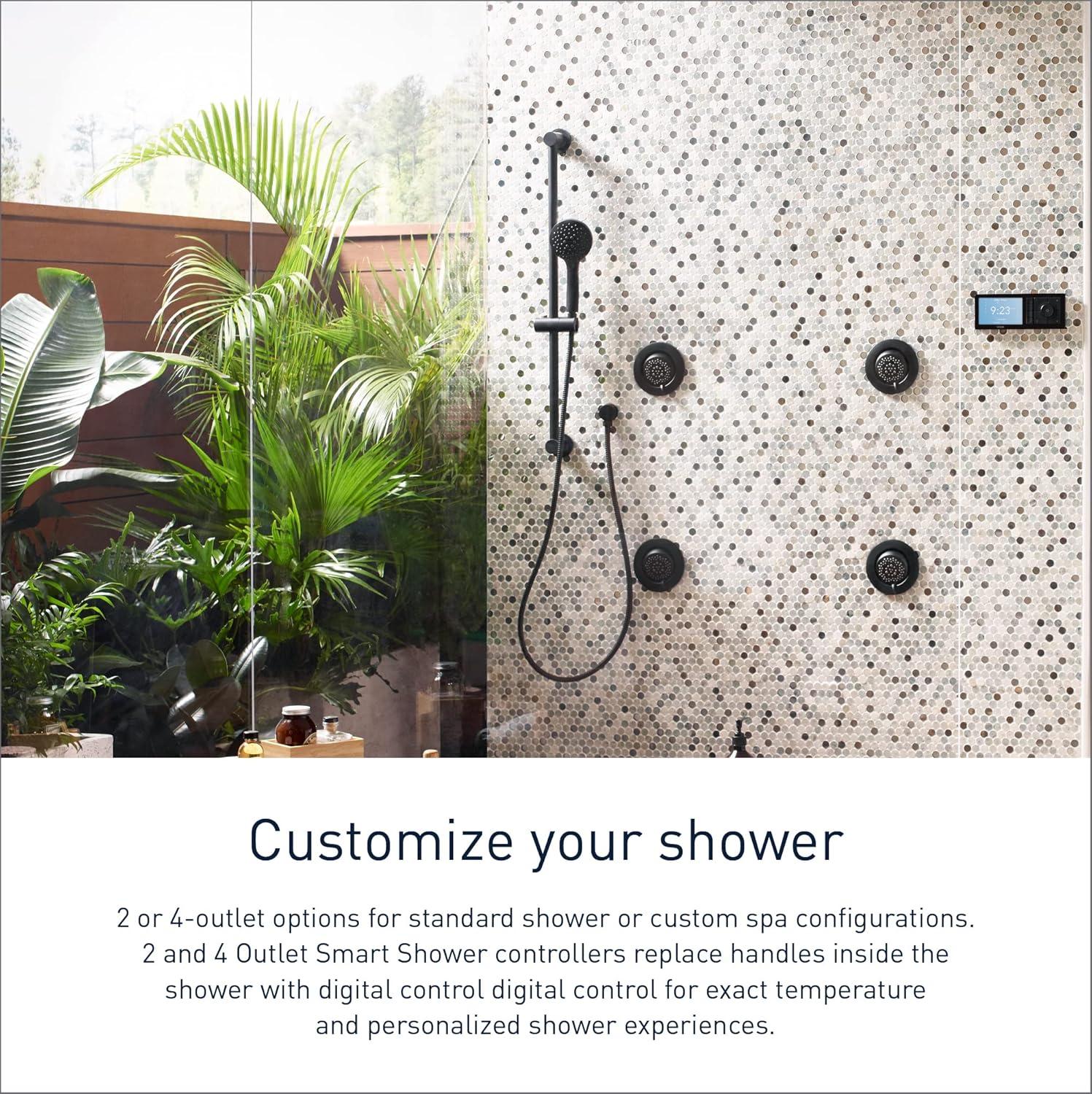 image:imageMoen TS3302BL U by Moen Digital Shower Controller with S3102 U by Moen Digital Shower Valve 2Outlet