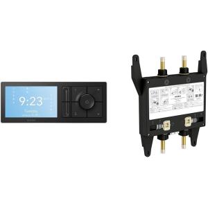 Moen TS3302BL U by Moen Digital Shower Controller with S3102 U by Moen Digital Shower Valve 2-Outlet