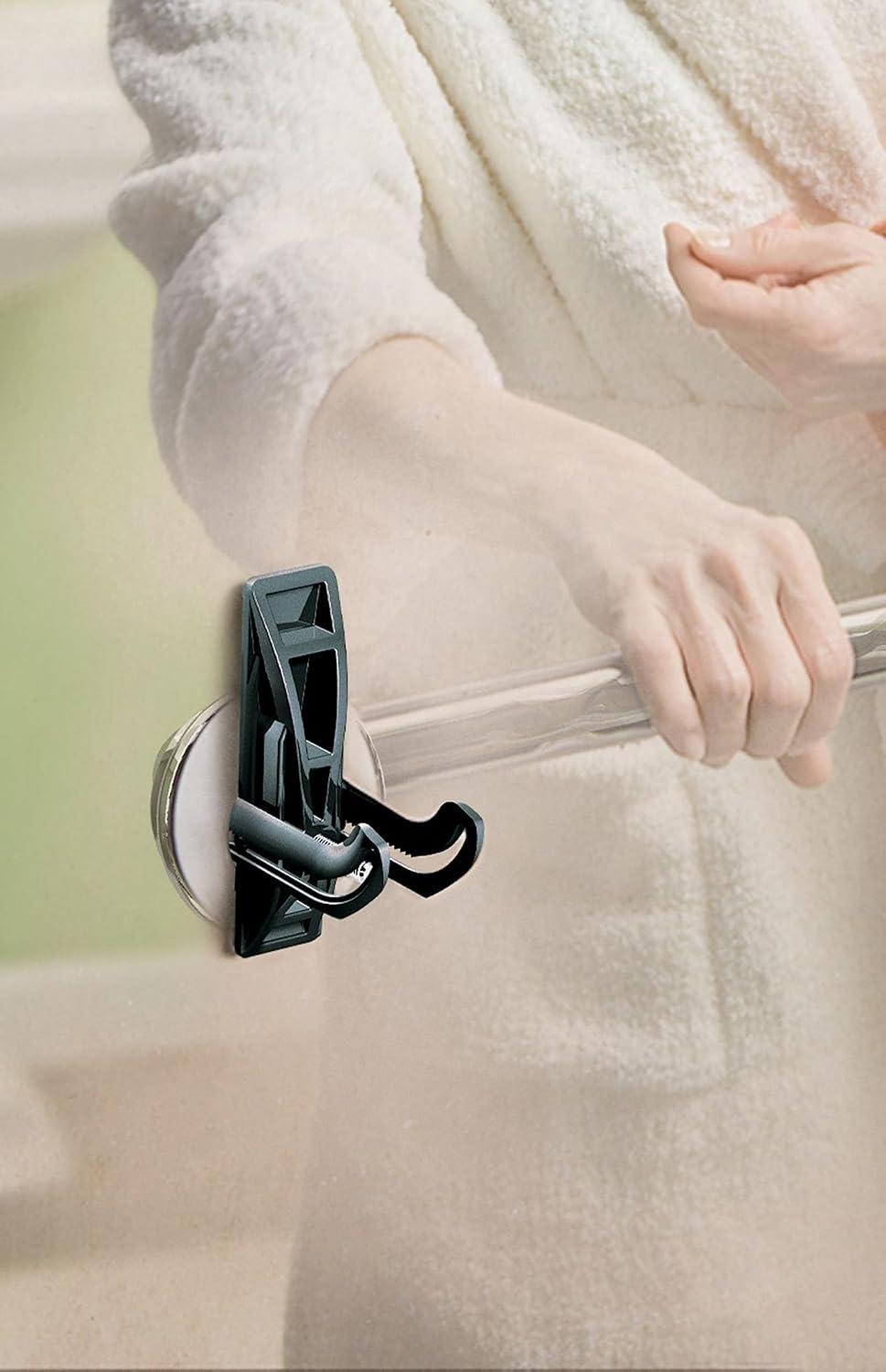 image:imageMoen Home Care Bathroom Safety Designer24 Inch Handicap Grab Bar for Bathtub and Shower with Curled Grip Elderly Assistance Product Brushed Nickel LR8724D3GBNChrome