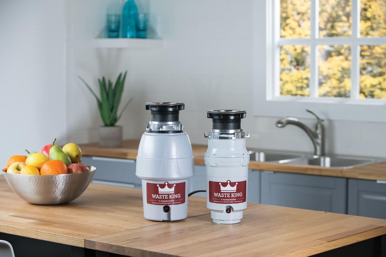 image:imageWaste King Legend Series Continuous Feed Garbage Disposal for Kitchen Sink with Power Cord L260012 HP Continuous Feed