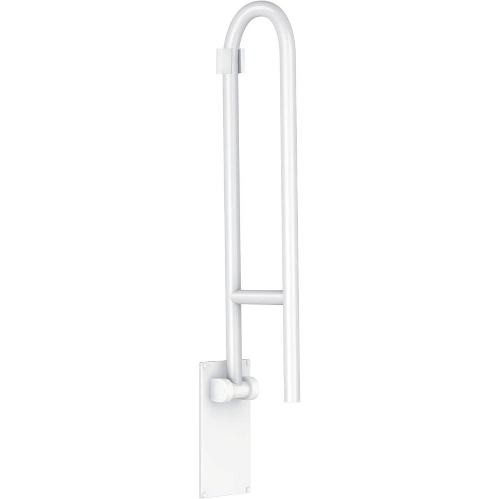 image:imageMoen Home Care Bathroom Safety 30 Inch Stainless Steel Flip Up Bathroom Grab Barwith Textured Grip Elderly Assistance Product Handicap Accessories for Daily Living R8960FDGlacier