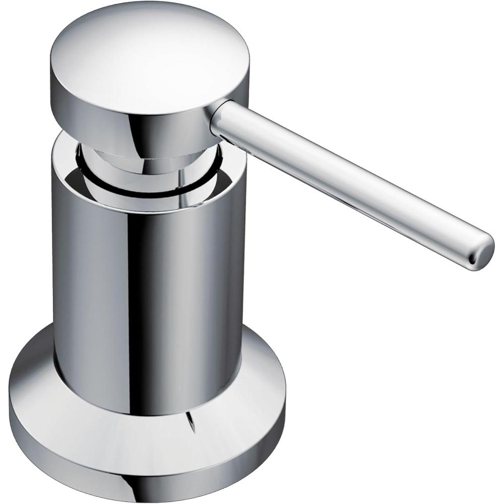 image:imageMoen Modern Deck Mounted Lotion or Kitchen Soap Dispenser Pump Matte Black 3942BLChrome
