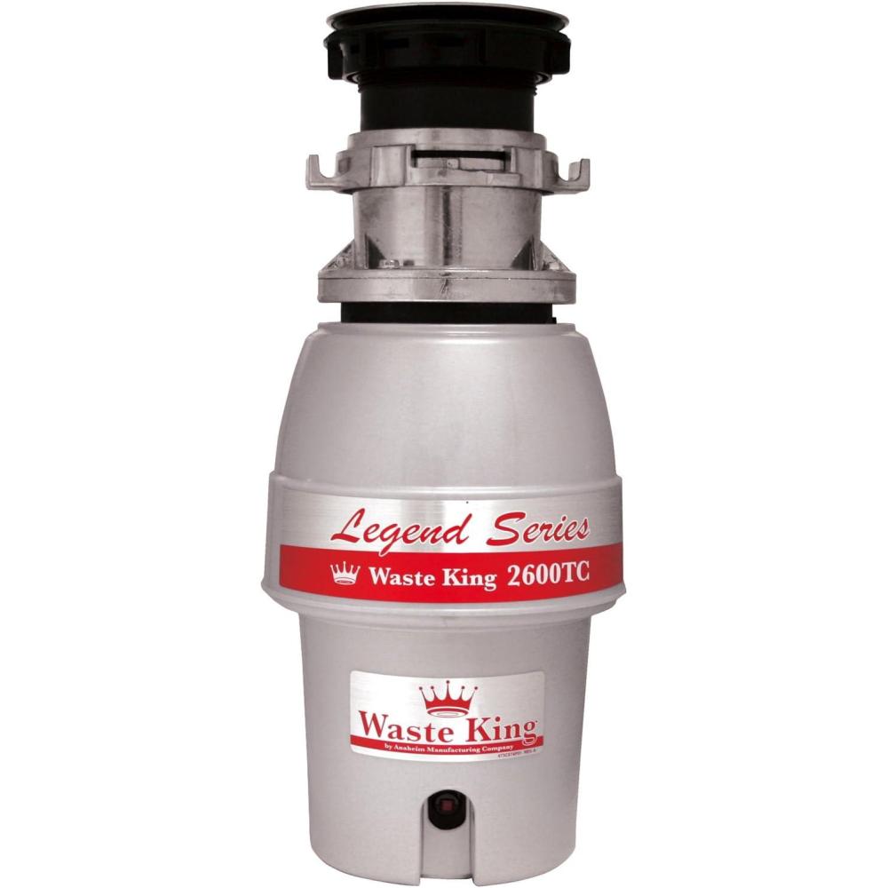 image:imageWaste King Legend Series Continuous Feed Garbage Disposal for Kitchen Sink with Power Cord L260012 HP Batch Feed