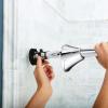 Moen Curved Adjustable Spring Tension No Drill Shower Curtain Rod for Bathroom, Chrome Finish, CSR2172CH(Chrome)