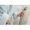 Moen Home Care Bathroom Safety Designer24 Inch Handicap Grab Bar for Bathtub and Shower with Curled Grip, Elderly Assistance Product, Brushed Nickel, LR8724D3GBN(Brushed Nickel)
