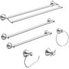 Moen Preston Collection Polished Chrome Bathroom Hand-Towel Ring, Wall Mounted Towel Holder, DN8486CH(7 Inch)