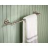 Moen Sage Collection Spot Resist Brushed Nickel 24-Inch Double Bathroom Towel Bar, Wall Mounted Bath Hanger with Two Rods, DN6822BN(Brushed Nickel)