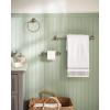Moen Sage Collection Spot Resist Brushed Nickel 24-Inch Double Bathroom Towel Bar, Wall Mounted Bath Hanger with Two Rods, DN6822BN(Brushed Nickel)