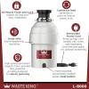 Waste King Legend Series Continuous Feed Garbage Disposal for Kitchen Sink with Power Cord, L-2600(1 HP – Continuous Feed)