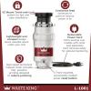 Waste King Legend Series Continuous Feed Garbage Disposal for Kitchen Sink with Power Cord, L-2600(1/2 HP – Continuous Feed)