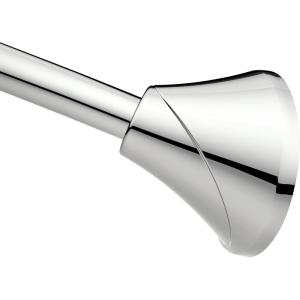 Moen Curved Adjustable Spring Tension No Drill Shower Curtain Rod for Bathroom, Chrome Finish, CSR2172CH(Chrome)