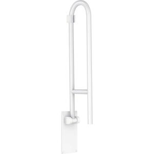 Moen Home Care Bathroom Safety 30 Inch Stainless Steel Flip Up Bathroom Grab Barwith Textured Grip, Elderly Assistance Product, Handicap Accessories for Daily Living, R8960FD(Glacier)