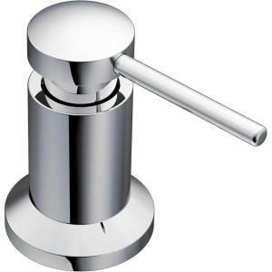 Moen Modern Deck Mounted Lotion or Kitchen Soap Dispenser Pump, Matte Black, 3942BL(Chrome)