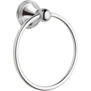 Moen Preston Collection Polished Chrome Bathroom Hand-Towel Ring, Wall Mounted Towel Holder, DN8486CH(7 Inch)
