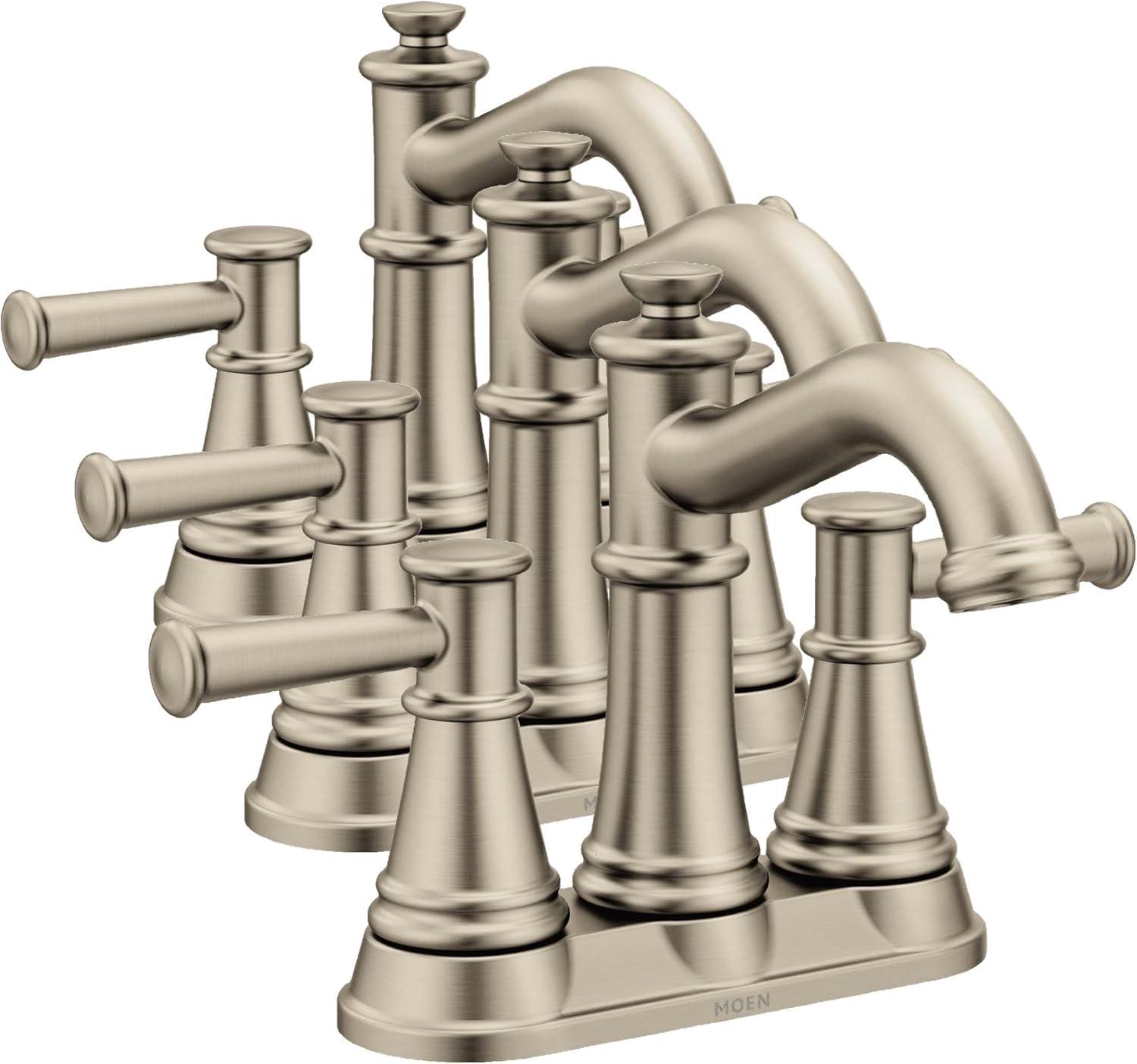 image:imageMoen 6401BN Belfield TwoHandle Centerset Bathroom Faucet Brushed NickelBrushed Nickel