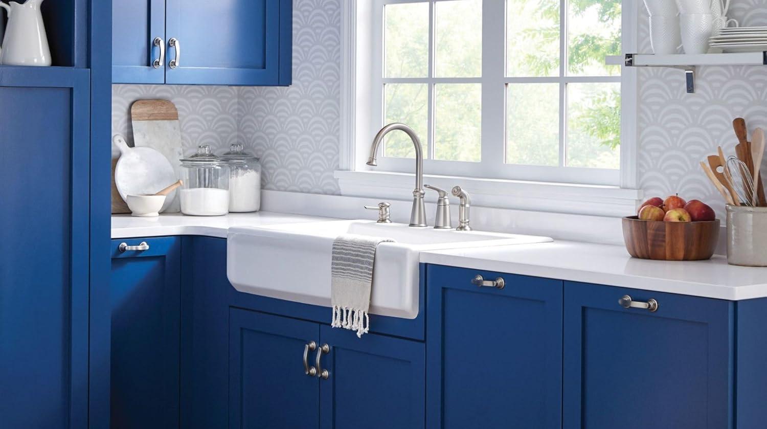 image:imageMoen 87044SRS OneHandle High Arc Kitchen Faucet Spot Resist Stainless