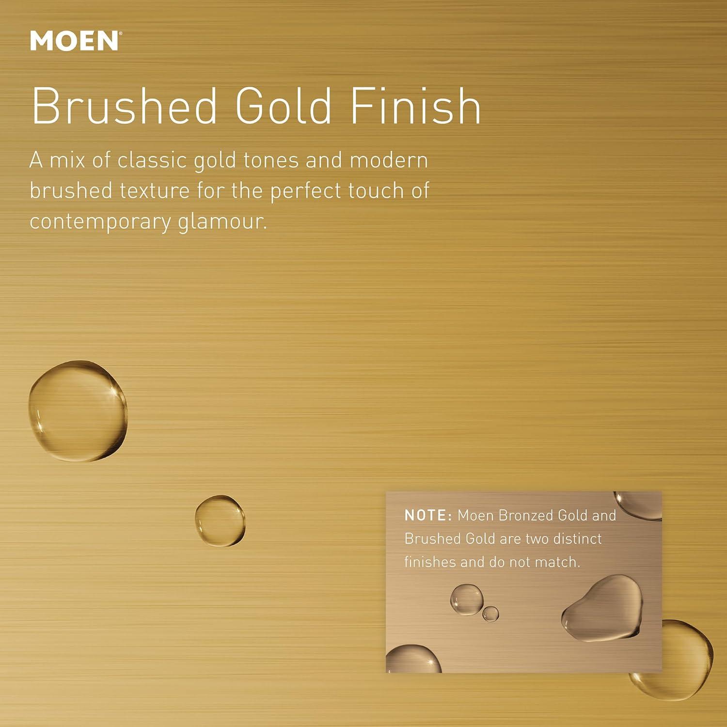 image:imageMoen Align Brushed Gold PPosiTemp Pressure Balancing Modern Shower Trim Kit Valve Required T2192BGBrushed Gold