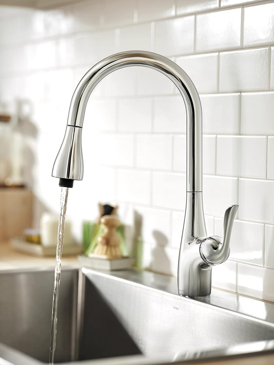 image:imageMoen Arbor Chrome Pulldown Laundry Faucet 4736