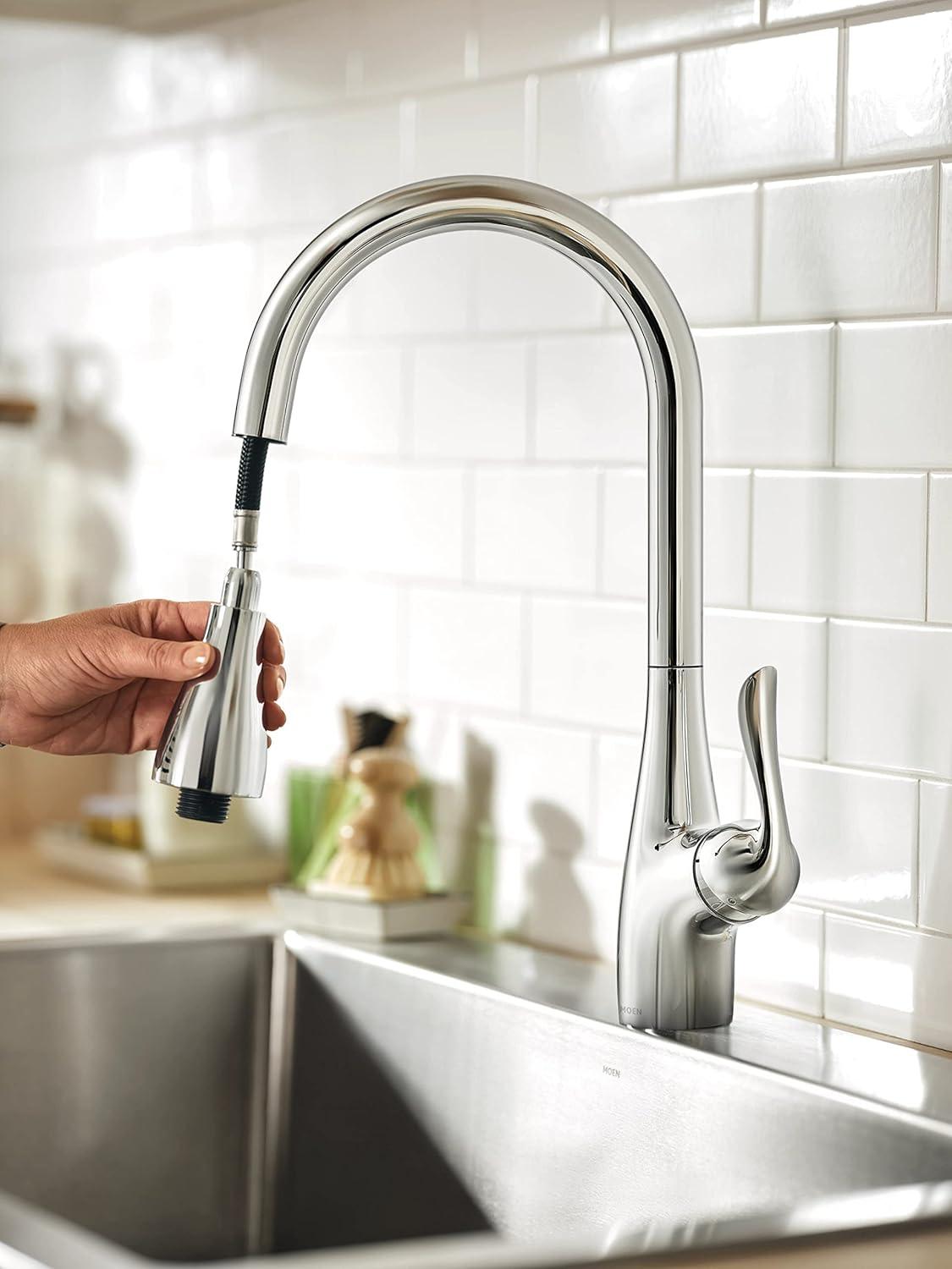 image:imageMoen Arbor Chrome Pulldown Laundry Faucet 4736