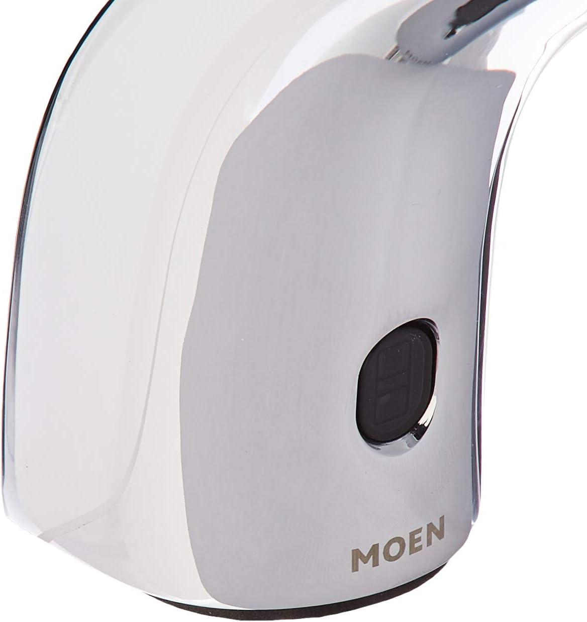 image:imageMoen CA8302 MPower Commercial Touchless Single Mount HandsFree Battery Powered SensorOperated Faucet Chrome