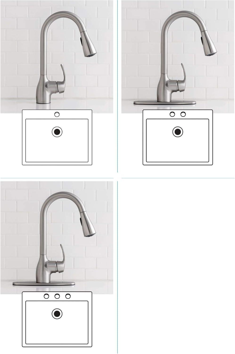 image:imageMoen CA87011SRS Single Handle Kitchen Faucet with Pullout Spray from the Kleo Collection Spot Resist Stainless