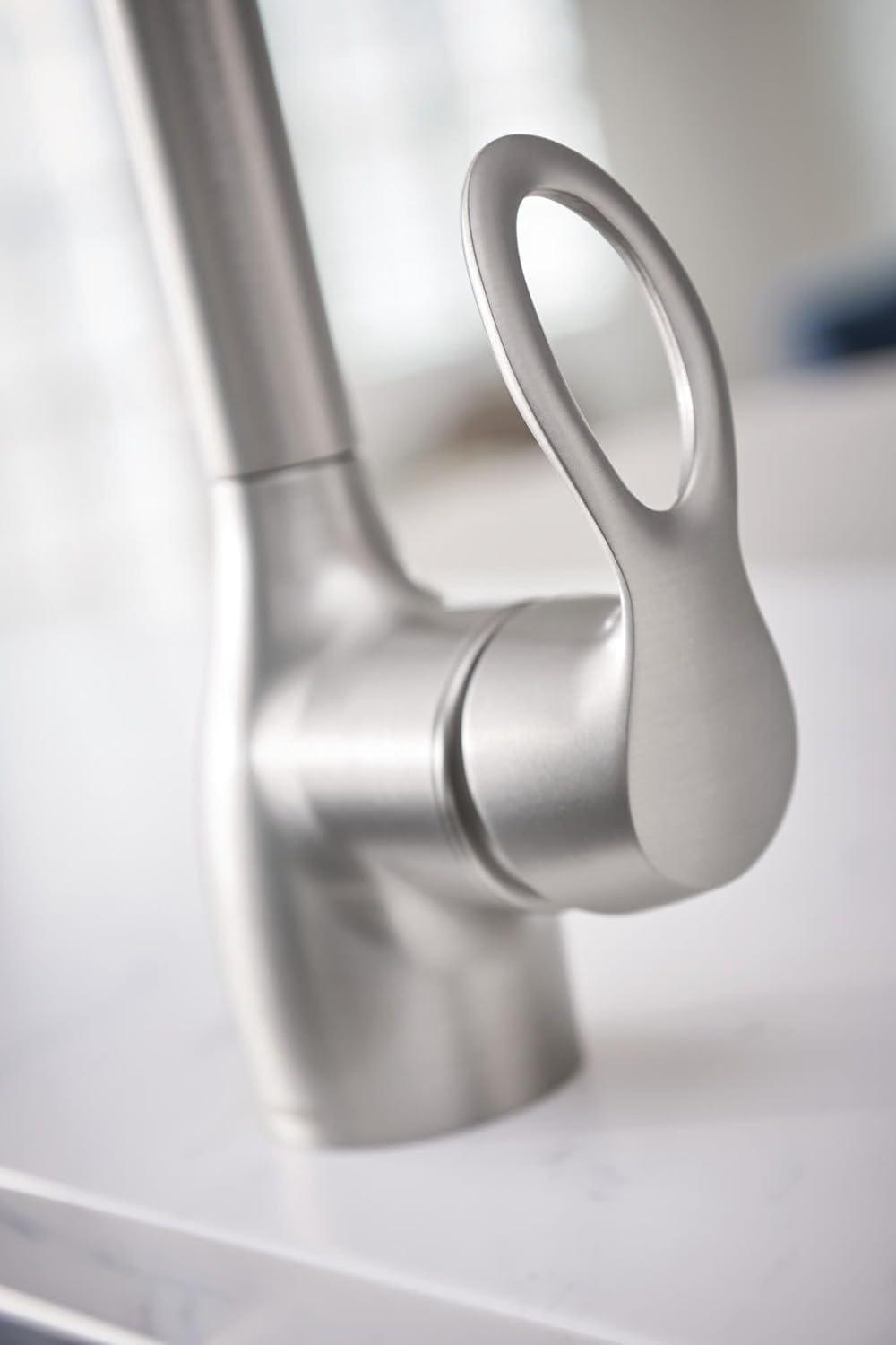 image:imageMoen CA87011SRS Single Handle Kitchen Faucet with Pullout Spray from the Kleo Collection Spot Resist Stainless