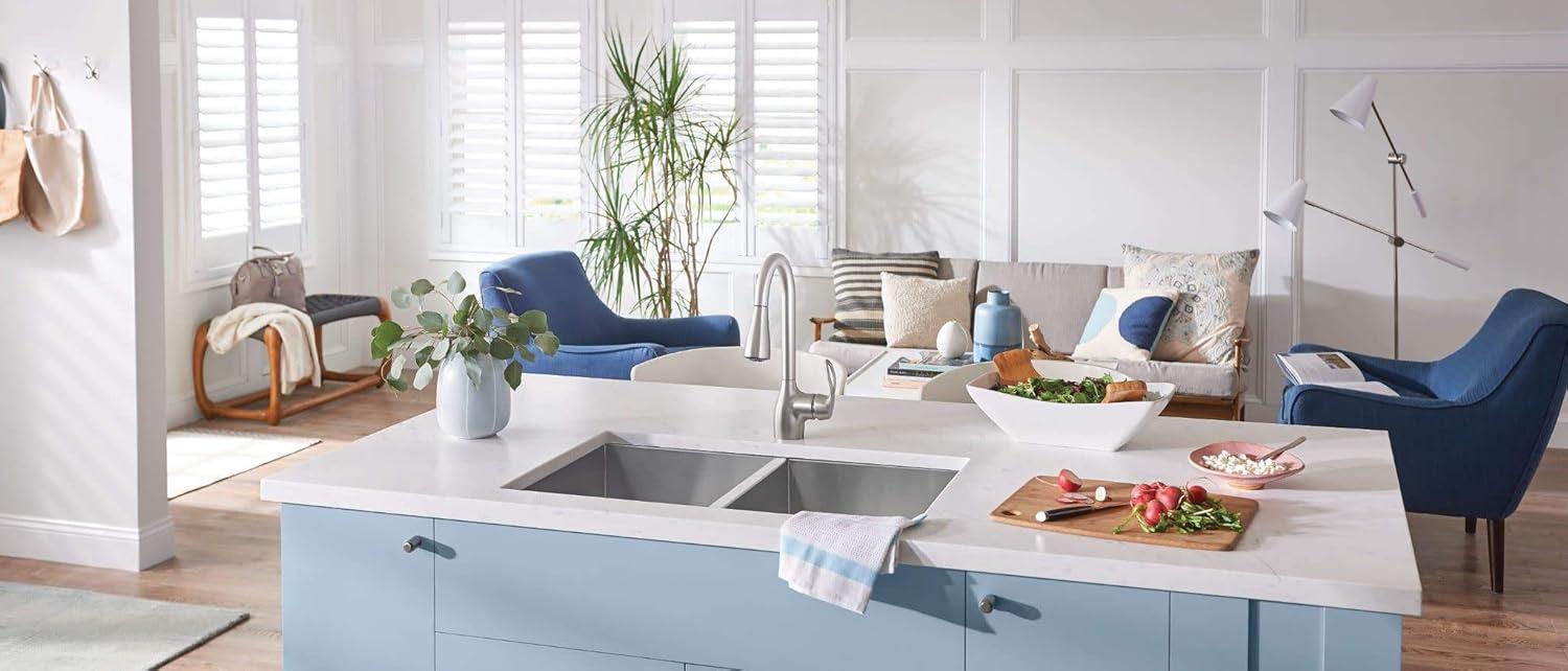 image:imageMoen CA87011SRS Single Handle Kitchen Faucet with Pullout Spray from the Kleo Collection Spot Resist Stainless