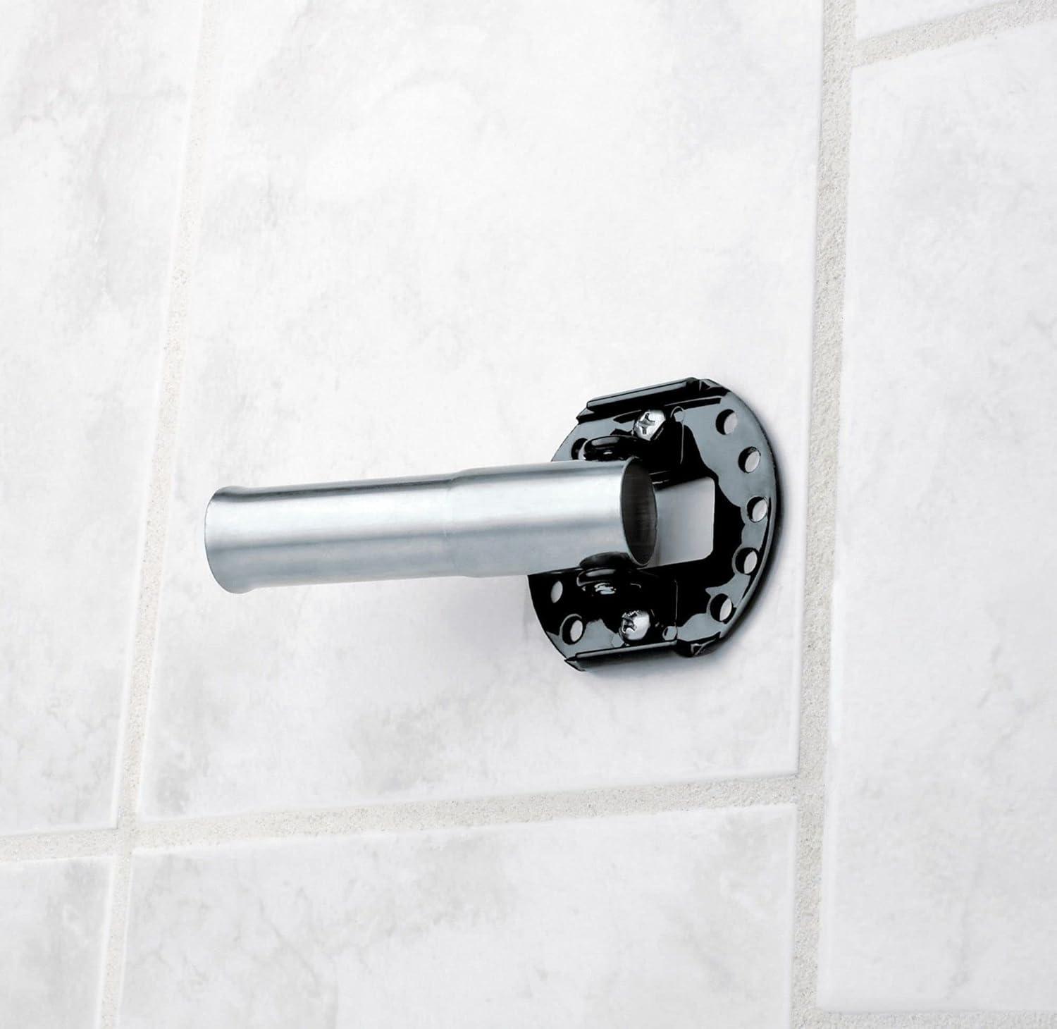 image:imageMoen Curved Adjustable Length Fixed Mount Single Shower Curtain Rod for Bathroom Brushed Nickel Finish CSR2160BNChrome