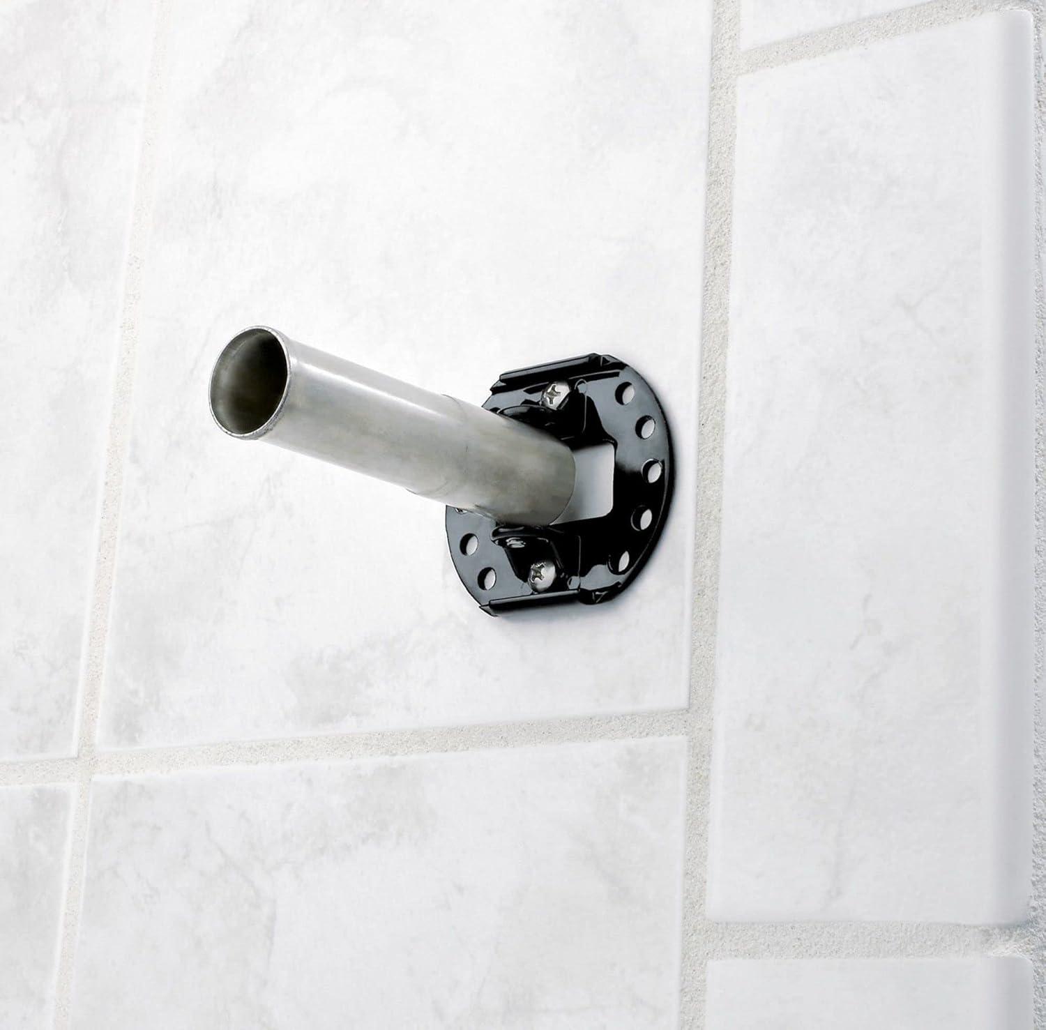 image:imageMoen Curved Adjustable Length Fixed Mount Single Shower Curtain Rod for Bathroom Brushed Nickel Finish CSR2160BNChrome