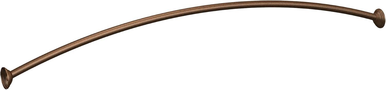 image:imageMoen Curved Adjustable Length Fixed Mount Single Shower Curtain Rod for Bathroom Brushed Nickel Finish CSR2160BNOld World Bronze