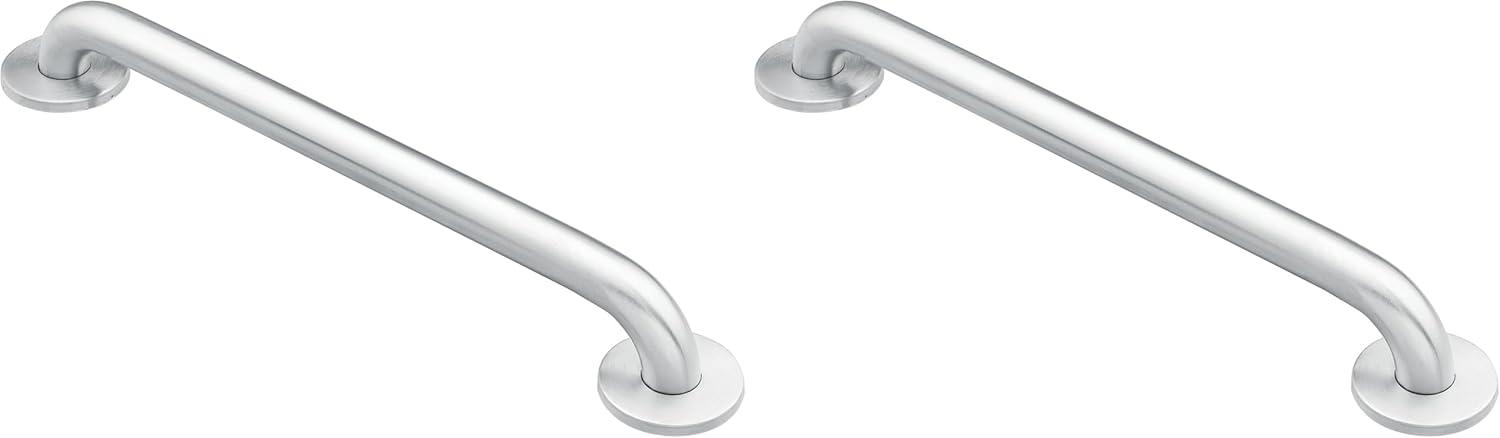 image:imageMoen Home Care Bathroom Safety 24 Inch Stainless Steel Handicap Grab Bar for Bathtub and Shower Heavy Duty Handle Elderly Assistance Product with Concealed Screws 8724Stainless