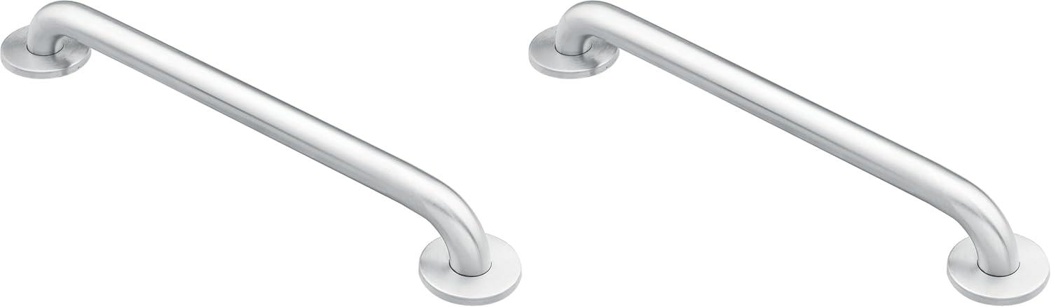 image:imageMoen Home Care Bathroom Safety 24 Inch Stainless Steel Handicap Grab Bar for Bathtub and Shower Heavy Duty Handle Elderly Assistance Product with Concealed Screws 8724Stainless