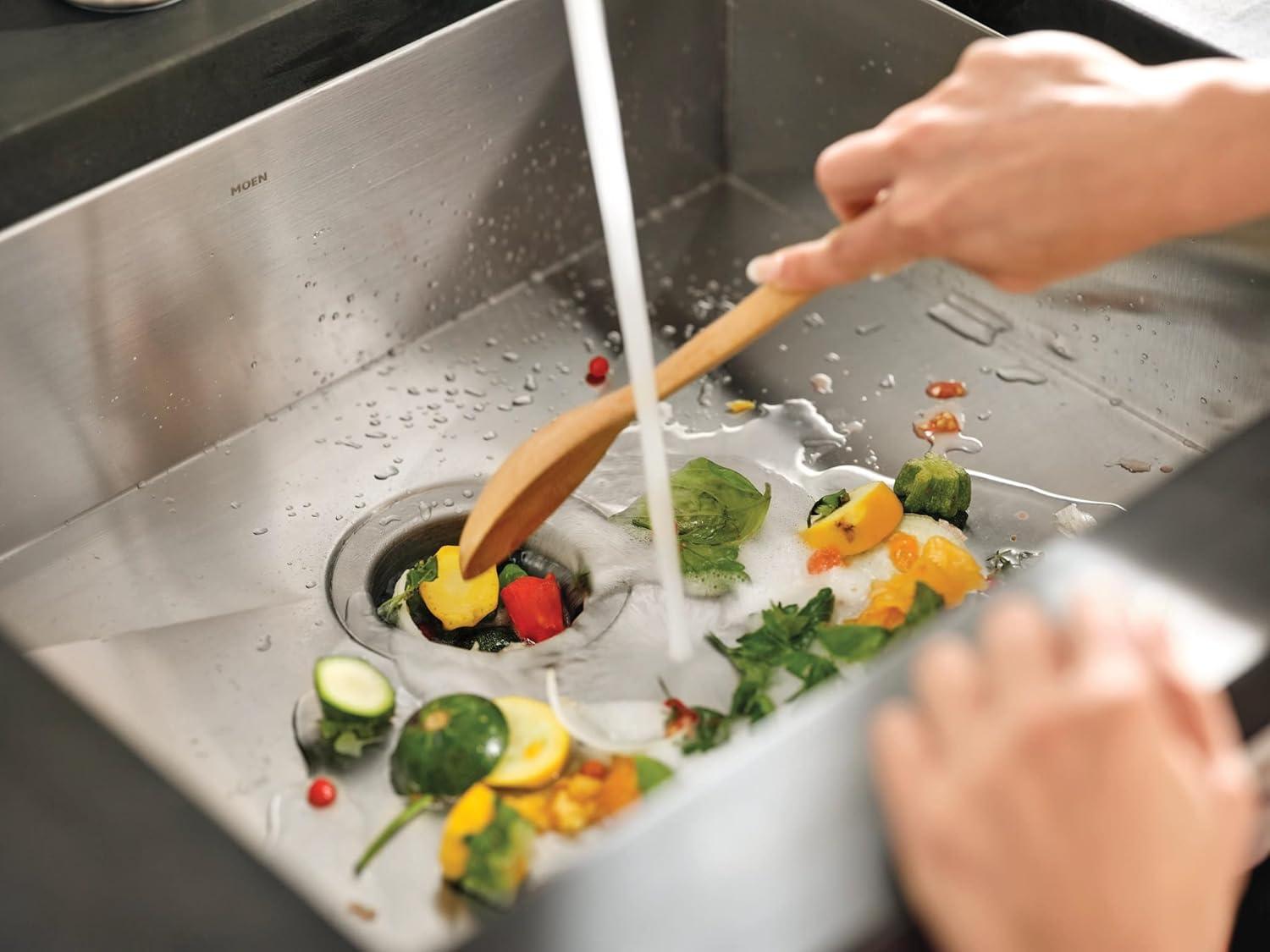 image:imageMoen Prep Series PRO Continuous Feed Compact Garbage Disposal for Kitchen Sink with Power Cord GXP50C13 HP