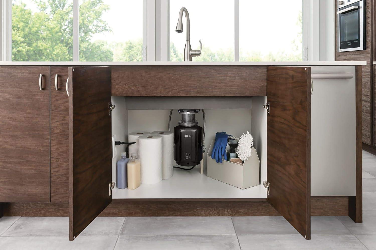 image:imageMoen Prep Series PRO Continuous Feed Compact Garbage Disposal for Kitchen Sink with Power Cord GXP50C34 HP
