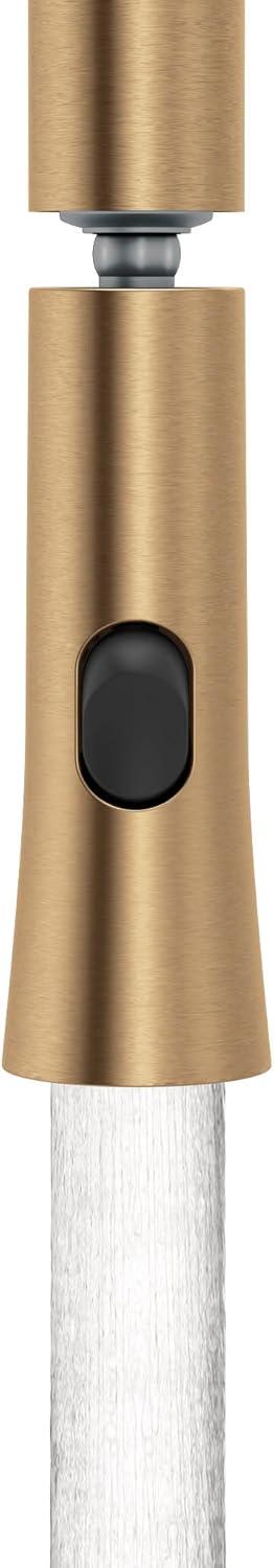 image:imageMoen Ronan Spot Resist Stainless Pulldown Kitchen Faucet with SwivelControl Wand and Power Clean Technology 87918SRSBronzed Gold
