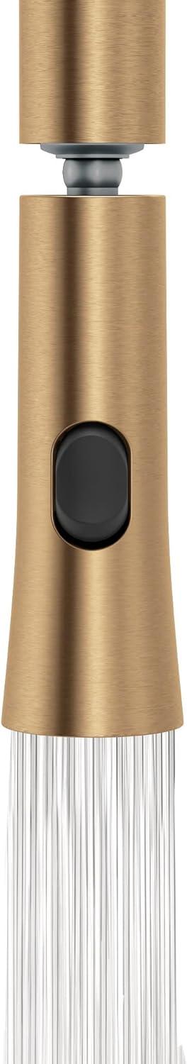 image:imageMoen Ronan Spot Resist Stainless Pulldown Kitchen Faucet with SwivelControl Wand and Power Clean Technology 87918SRSBronzed Gold