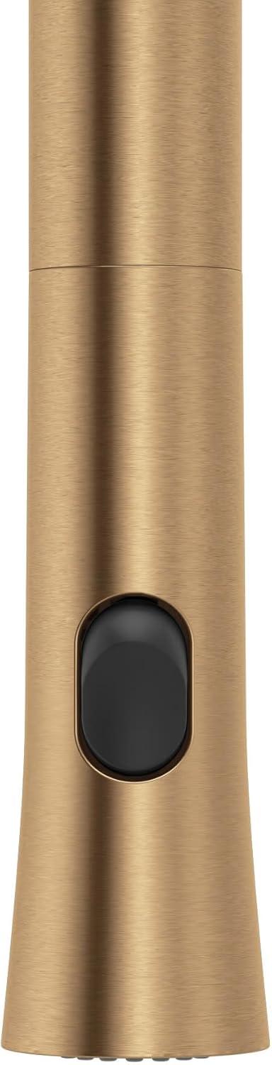 image:imageMoen Ronan Spot Resist Stainless Pulldown Kitchen Faucet with SwivelControl Wand and Power Clean Technology 87918SRSBronzed Gold