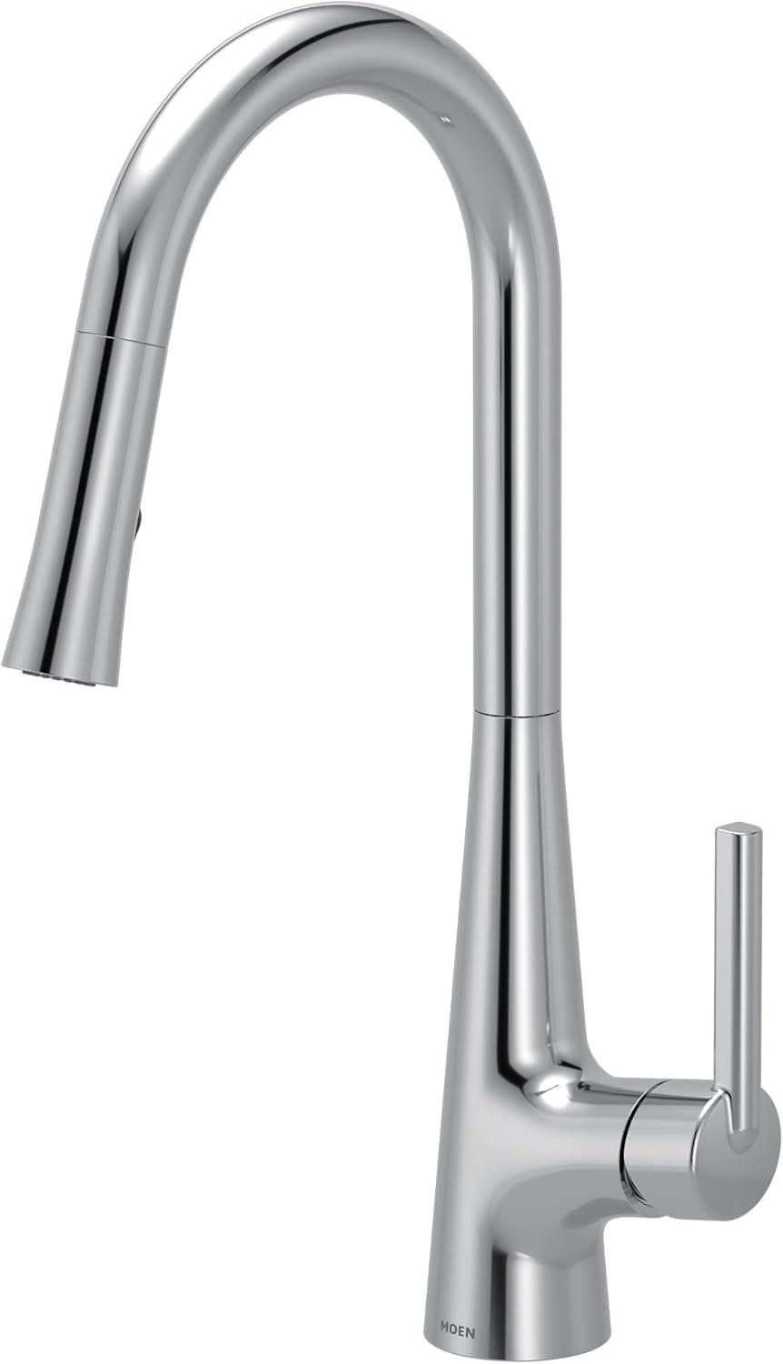image:imageMoen Ronan Spot Resist Stainless Pulldown Kitchen Faucet with SwivelControl Wand and Power Clean Technology 87918SRSChrome