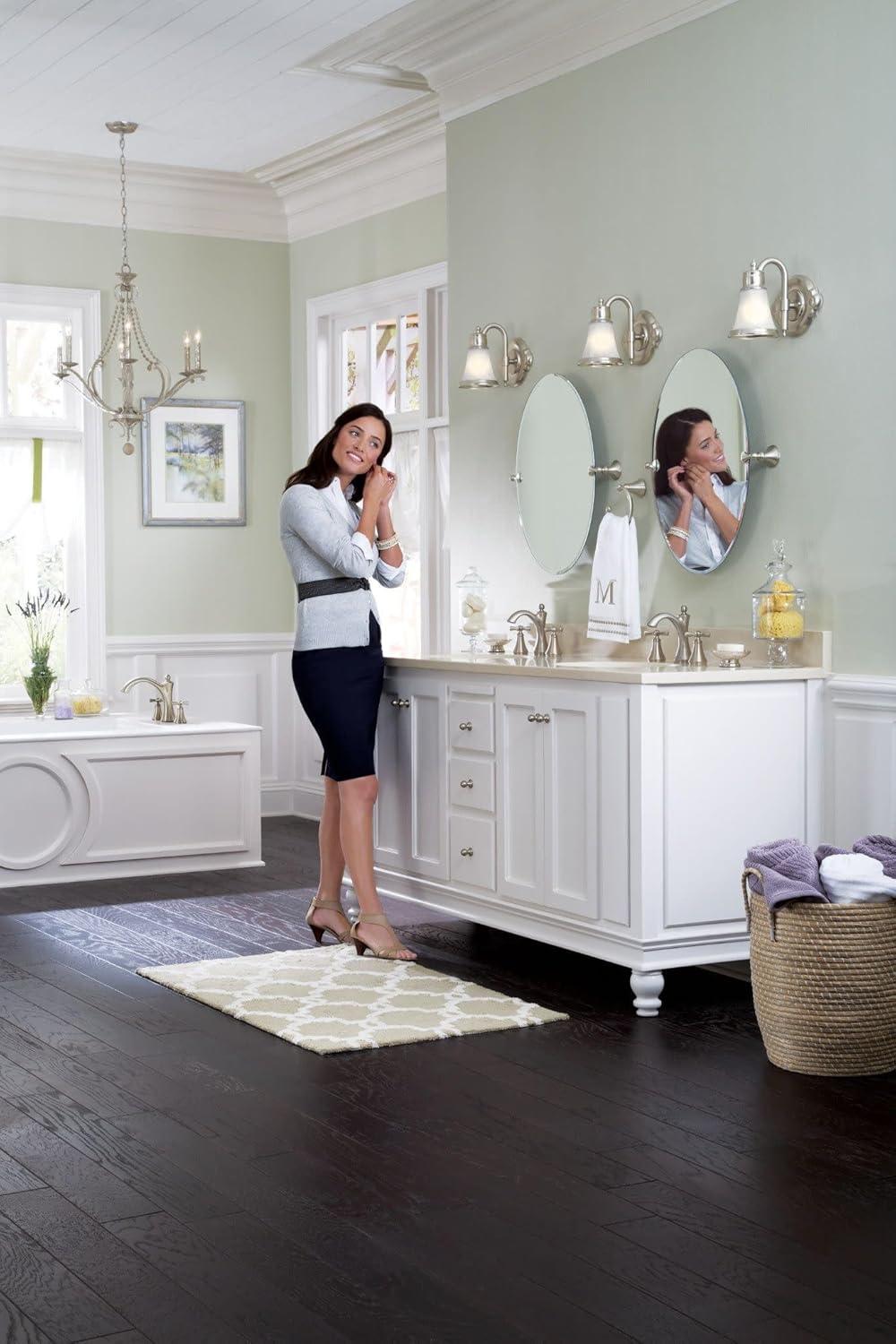 image:imageMoen T4524BN Wynford TwoHandle High Arc Bathroom Faucet Brushed Nickel