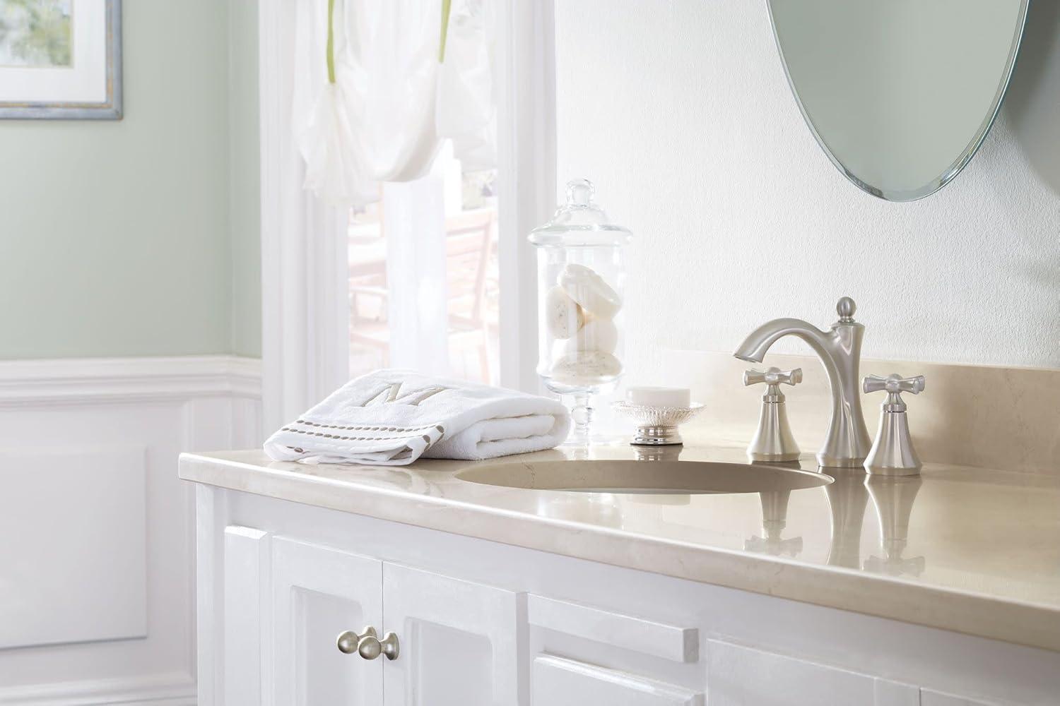 image:imageMoen T4524BN Wynford TwoHandle High Arc Bathroom Faucet Brushed Nickel