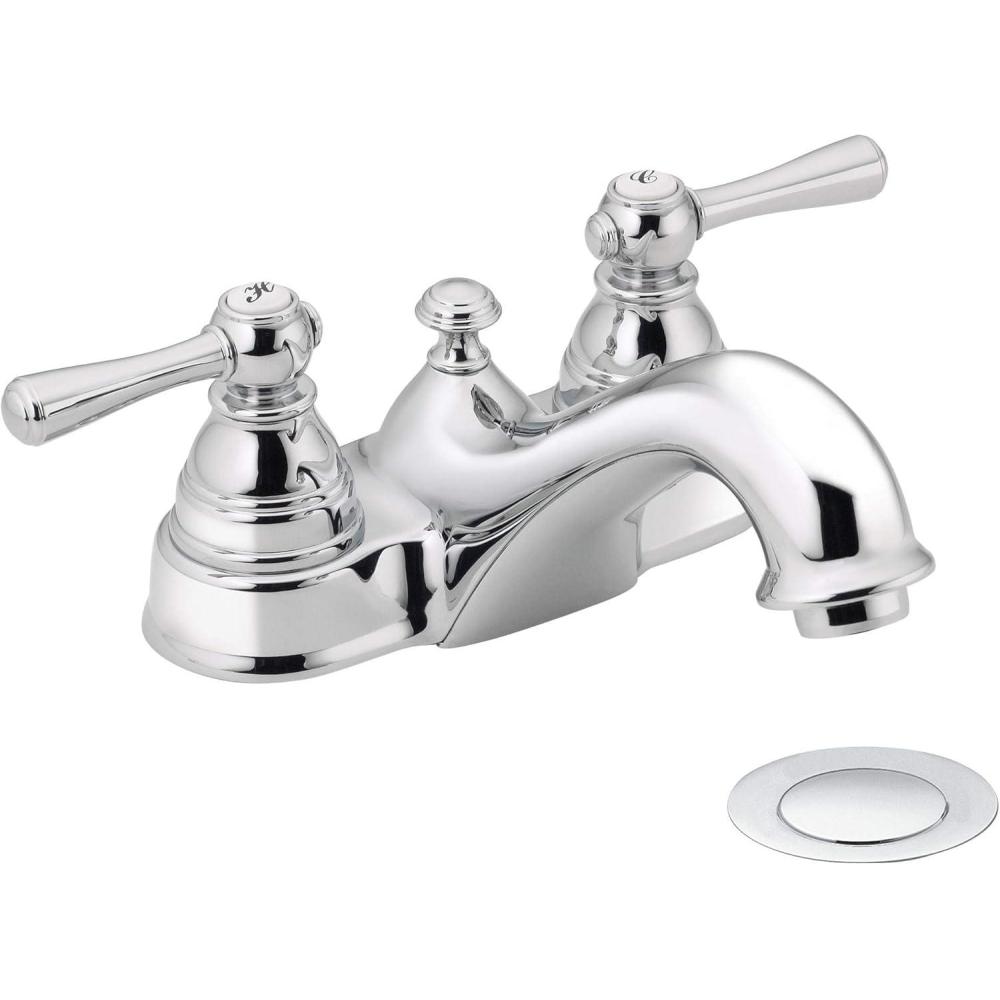 image:imageMoen 6101 Kingsley TwoHandle Centerset Bathroom Faucet Chrome