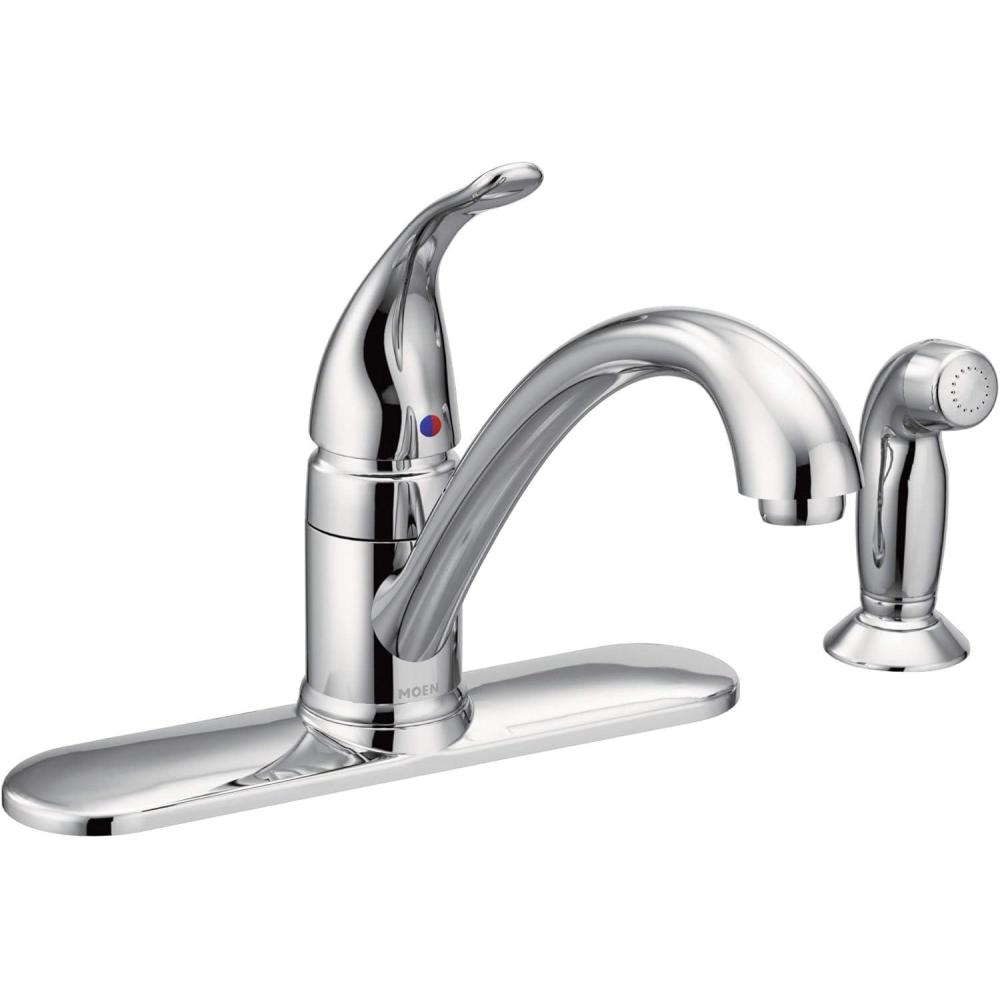 image:imageMoen 7082 Chrome OneHandle Kitchen Faucet