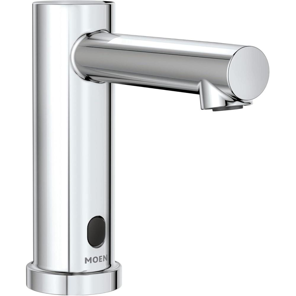 image:imageMoen 8559 Commercial Align MPower Electronic Touchless HandsFree SensorOperated Modern Bathroom Sink Faucet Chrome