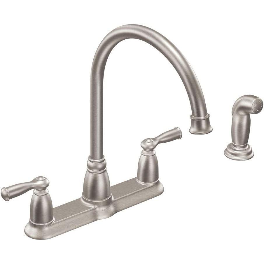 image:imageMoen CA87000SRS HighArc Kitchen Faucet with Side Spray from the Banbury Collection Spot Resist Stainless