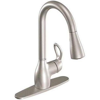 image:imageMoen CA87011SRS Kitchen Faucet Single Handle SpotResistant Stainless Steel PullOut Sprayer Quantity 22