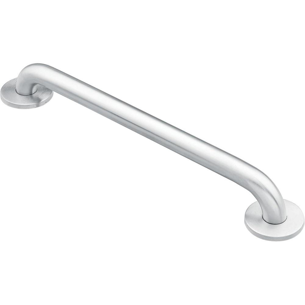 image:imageMoen Home Care Bathroom Safety 24 Inch Stainless Steel Handicap Grab Bar for Bathtub and Shower Heavy Duty Handle Elderly Assistance Product with Concealed Screws 8724Stainless Steel