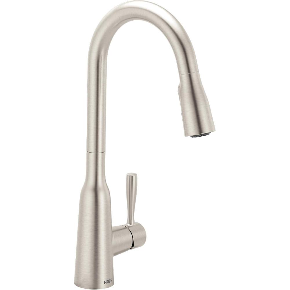 image:imageMoen Orivesi Bronzed Gold OneHandle High Arc Pulldown Kitchen Faucet with Power Boost 87891BZGSpot Resist Stainless