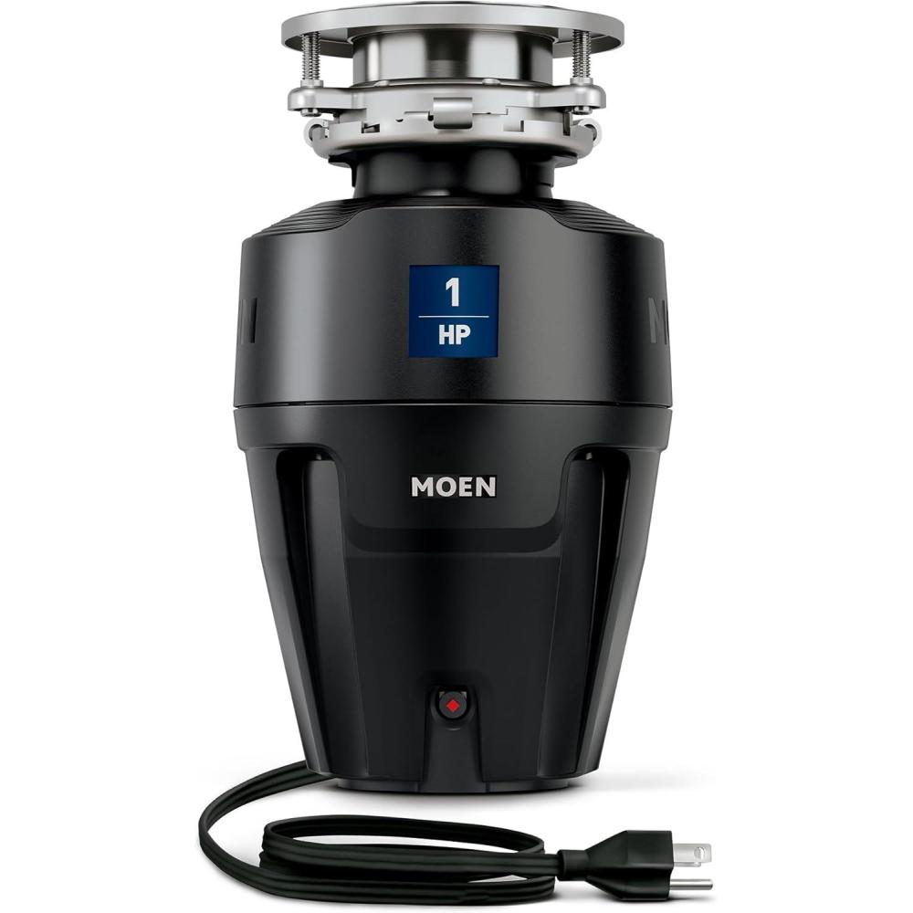 image:imageMoen Prep Series PRO Continuous Feed Compact Garbage Disposal for Kitchen Sink with Power Cord GXP50C1 HP