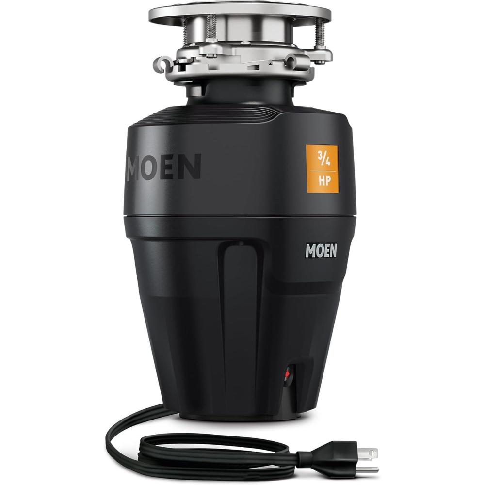 image:imageMoen Prep Series PRO Continuous Feed Compact Garbage Disposal for Kitchen Sink with Power Cord GXP50C34 HP